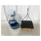 Pet Water Dish and Bird Feeder