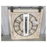 First Time and Co. Barn Door Wall Clock