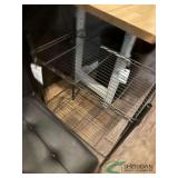 Small metal shelf
