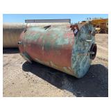 1,000 gallon metal vertical tank, has been flushed