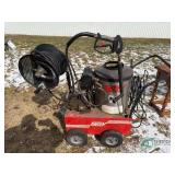 Hotsy Steam Cleaner, electric pump, with hose, reel and wand