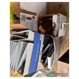 3 Ring binders and office supplies