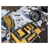 Hose Reels with Hose and Reel Rack