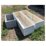 (3) Flower planter boxes, row:7