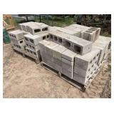 (80) Cement blocks, row:8