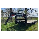 Hillsboro 30' tri-axle gooseneck trailer, row:1