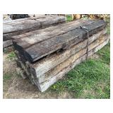 (16) 8' Railroad ties, row:8