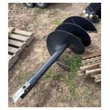 18' Post hole auger with 2' hex head, row:5
