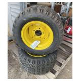 (2) John Deere lawn mower tires 23x10.50-12, bldg:green