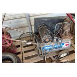 1993 Campbell-Hausfeld Cast Iron Series Air Compressor, bldg:green