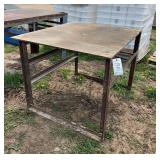 40' x 45' Steel Welding Table, row:8