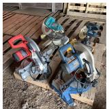 (4) Miter Saws, bldg:locked