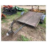Tilt bed utility trailer with winch 4.5' x 6.5', row:9