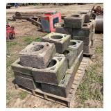 (28) Antique chimney blocks, row:6