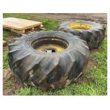 (2) 24.5 x 32 Combine Tires, row:10