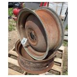(2) Wheels 10 x 24 off of Ferguson 40, row:8