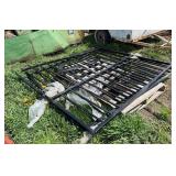 14' x 6' Swinging gate with deer emblem, row:7