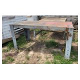 32' x 72' Steel Shop Table, row:8