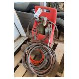 Small torch set with misc. hoses & extra tank, bldg:green