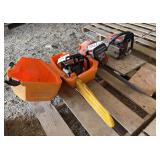 Stihl 042 AV, Stihl 025C, Husqvarna 455 rancher chainsaws, bldg:locked