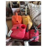 (5) Gas Cans, bldg:green