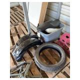 Assorted Harley Davidson Parts, bldg:green