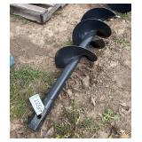 12' Post hole auger with 2' hex head, row:5