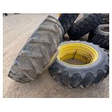 16.9-38 Tires with Rims Tractor Duals
