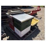 Group of Bee Boxes & Bee Supplies