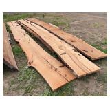 (4) Cherry live edge slabs, row:5