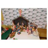 Christmas Figurines and Small Nativity Scene