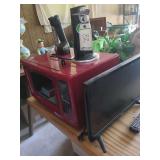 small kitchen appliances and TV