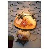 Vintage Hand Painted "Gone with the Wind, Hurricane Lamp