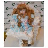 Collectible Doll with Chair