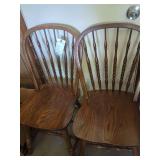 4 wooden chairs