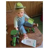 John Deere porcelain doll