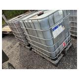 2 IBC totes used to contain mulch dye