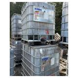 2 IBC totes used to contain mulch dye