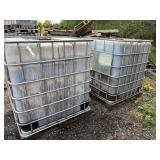 2 IBC totes used to contain mulch dye