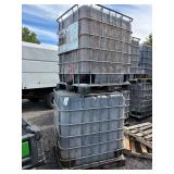 2 IBC totes used to contain mulch dye