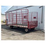 E-Z trail kicker bale wagon