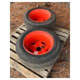 (2) mounted 26x12-16 tires