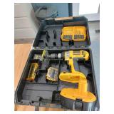 DEWALT DC988 18V Cordless Drill w/ 3 Batteries, Charger, & Case