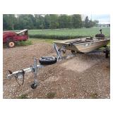 12ft Lund Boat and Karavan Trailer
