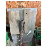 Aluminum ramps, lifting pipe, and contents of wall