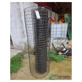 Barn window screen rubber coated steel mesh