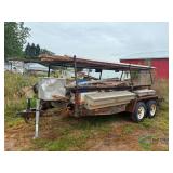 16ft Trailer setup for concrete forms and lumber