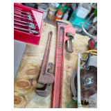 (2) Pipe wrenches