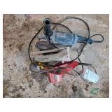 Bosch angle grinder, and Milwaukee circular saw
