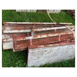 Assorted corner sections of wall forms